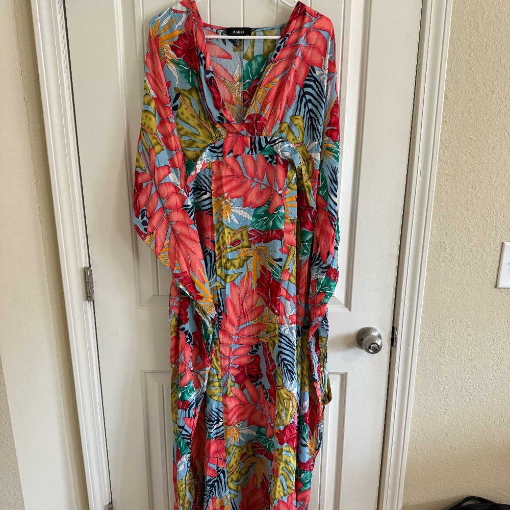 Aakaa Tropical Maxi Dress